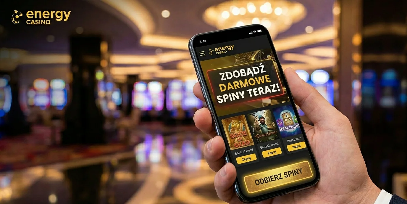 Energy casino darmowe spiny — promocja free spins na ekranie mobilnym